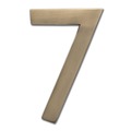 Architectural Mailboxes Brass 4 inch Floating House Number Antique Brass 7 3582AB-7